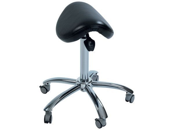 Medical stool / height-adjustable / on casters / saddle seat HAMMAM MEDICAL