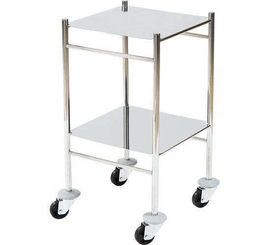 Multi-function trolley / stainless steel / 2-tray HAMMAM MEDICAL