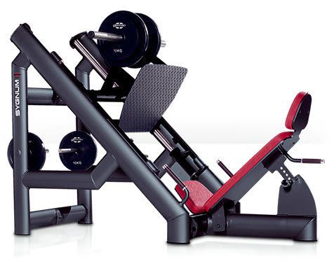 Weight training station (weight training) / inclined leg press / traditional 00004023 gym80 International