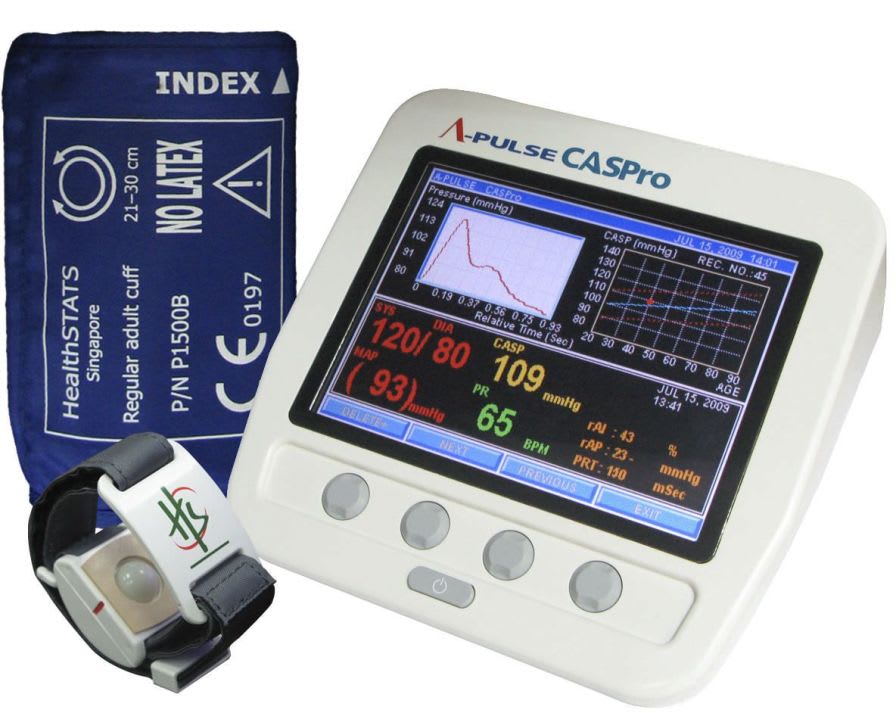 Aortic pressure monitor / central A-PULSE CASPro® HealthSTATS International Pte Ltd
