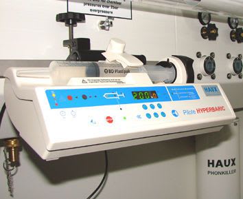 Hyperbaric chamber syringe pump / 1 channel HAUX Life Support