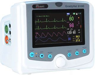 Compact multi-parameter monitor / veterinary GRADYVET 9100 Grady Medical Systems