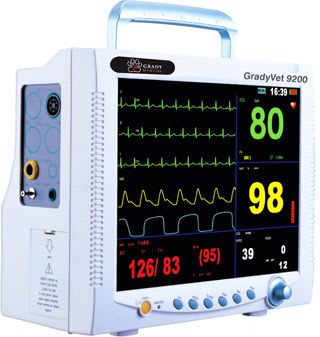 Compact multi-parameter monitor / veterinary GRADYVET 9200 Grady Medical Systems