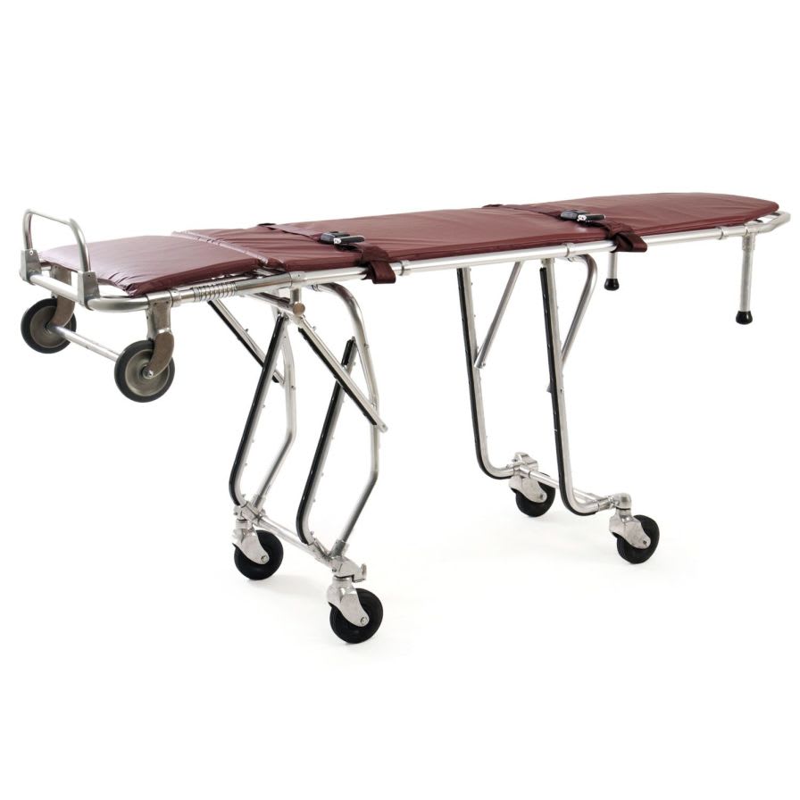 Mortuary stretcher trolley / height-adjustable / mechanical / 1-section 182 kg | Model 27 Ferno (UK) Limited