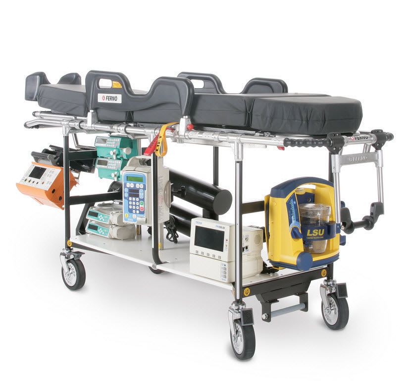 Intensive care stretcher trolley / pneumatic / 3-section 181 kg | CCT Six-P Ferno (UK) Limited