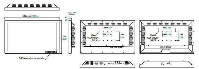 LCD display / high-definition / surgical / endoscopy FS-P2602D FSN Medical Technologies