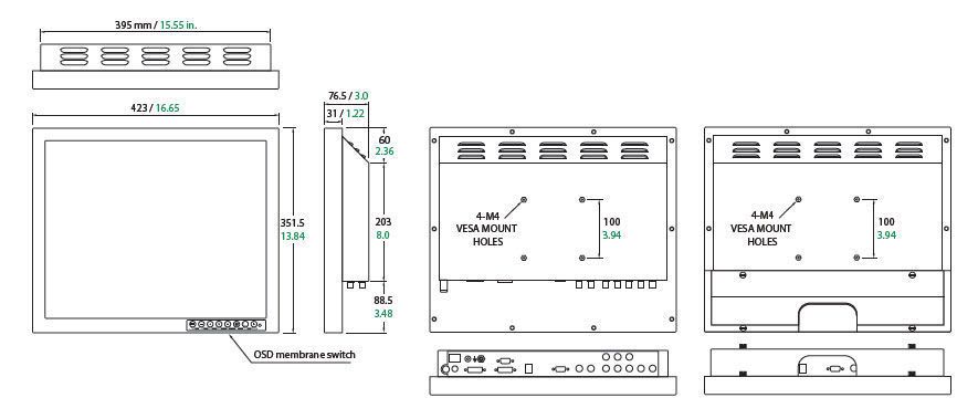 LED display / medical / surgical / diagnostic FS-Y1901D FSN Medical Technologies