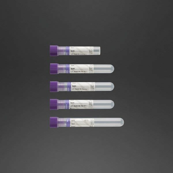 K3-EDTA collection tube 2.5 - 5 mL | 22107, 22124 F.L. Medical