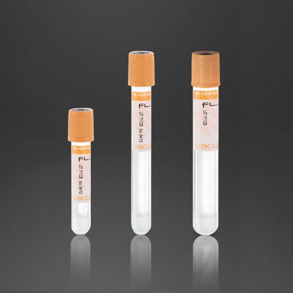 Serum analysis collection tube / separator gel / coagulation activator 3.5 - 8 mL | Vacumed® 42721, Vacumed® 42731 F.L. Medical