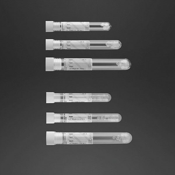 Serum analysis collection tube / separator gel / coagulation activator 22742, 32652 F.L. Medical