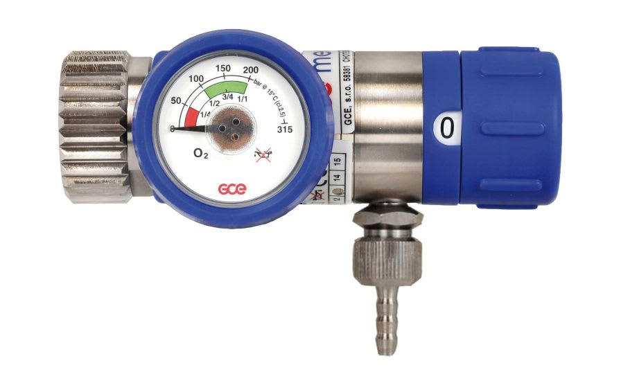 Medical gas pressure regulator / adjustable-flow max. 300 bar | MEDISELECT® II GCE