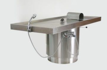 Autopsy table / stainless steel / rotating 80541, 80542 Funeralia