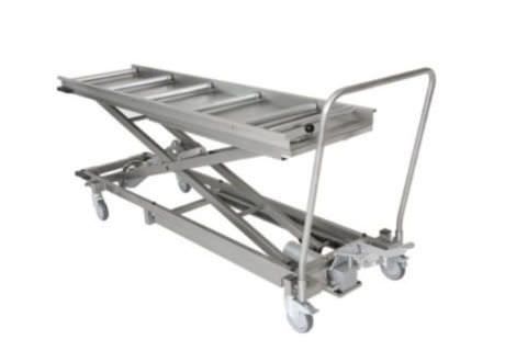 Mortuary trolley / height-adjustable / lifting / hydraulic 80561-GS Funeralia