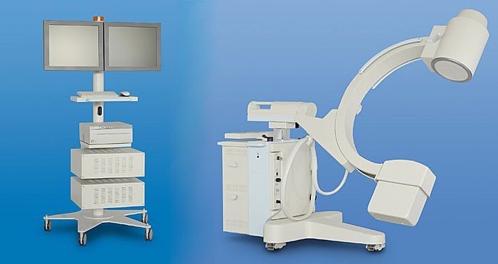 Mobile C-arm / with video column TAU F/R PLUS General Medical Italia