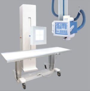 Radiography system (X-ray radiology) / digital / for multipurpose radiography / with ceiling-suspended telescopic tube-stand Gamma 1C Plus General Medical Italia