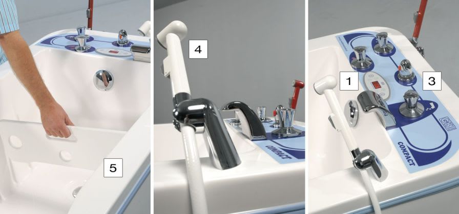 Electrical medical bathtub / height-adjustable Georg Krämer Ges