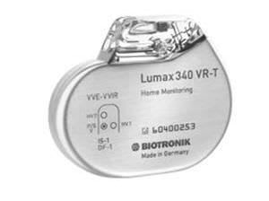 Implantable cardiac stimulator / cardioverter-defibrillator / automatic Lumax 300 VR-T (XL) Biotronik