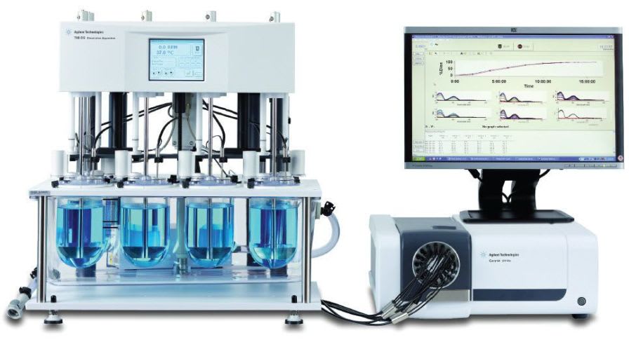 Fiber-optic UV dissolution testing system Agilent Cary 60 Agilent Technologies