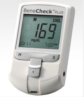Cholesterol blood glucose meter BeneCheck PLUS PRO General Life Biotechnology