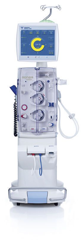 Hemodialysis machine with hemodiafiltration / on casters / home 5008S CorDiax Fresenius Medical Care