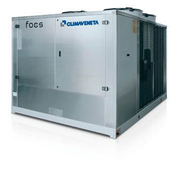 Air-cooled water chiller / for healthcare facilities 134 - 516 KW | FOCS Climaveneta