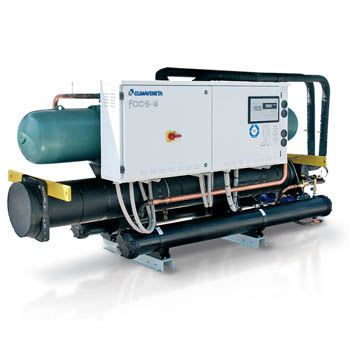 Water-cooled water chiller / for healthcare facilities 87.0 - 447 KW | FOCS-W Climaveneta