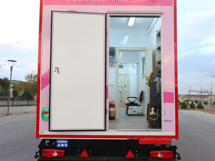 Mobile digital mammography room EMS Mobil Sistemler