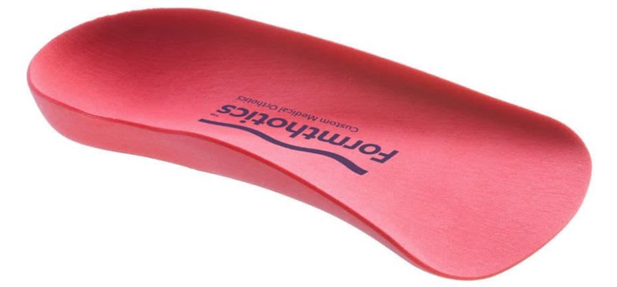 3-4 length orthopedic insole with heel pad Comfort Single Hard Formthotics™ Foot Science International