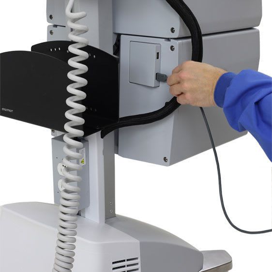 Battery-powered telemedicine cart / secure / with drawer / medical StyleView® SV44-56T1 ergotron