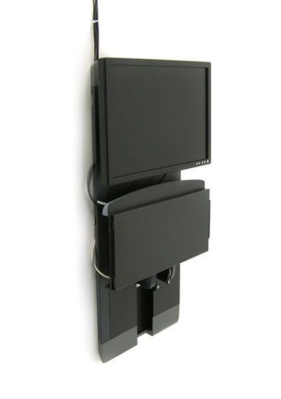 Medical computer workstation / height-adjustable / wall-mounted StyleView® 60-593-195 ergotron