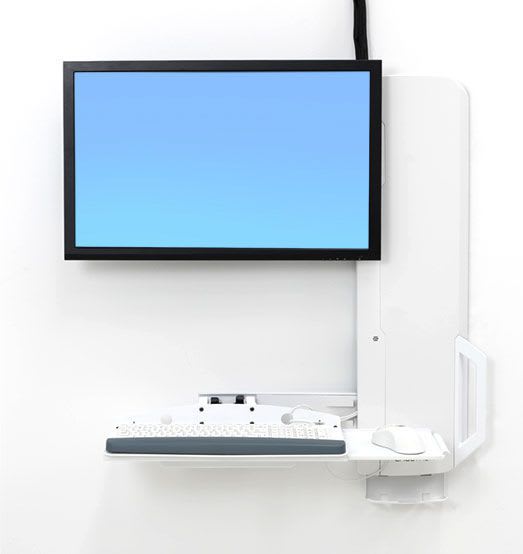 Medical computer workstation / wall-mounted / height-adjustable StyleView® 61-081-062 ergotron