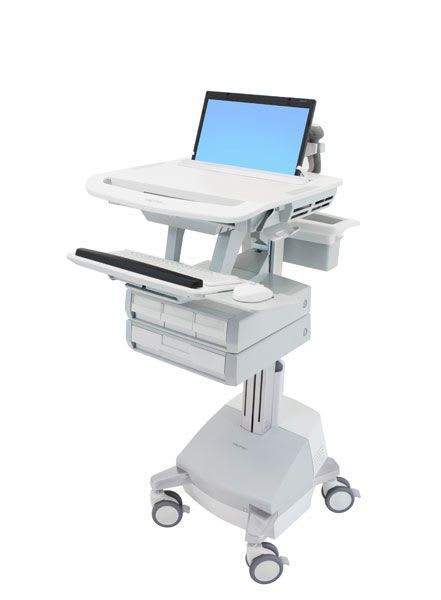 Laptop computer cart / medicine distribution / battery-powered / with drawer StyleView® SV44-1141 ergotron