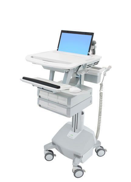 Laptop computer cart / medicine distribution / battery-powered / with drawer StyleView® SV44-1142 ergotron