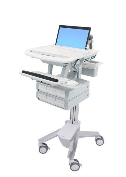 Laptop computer cart / medicine distribution / with drawer / height-adjustable StyleView® SV43-1160-0 ergotron