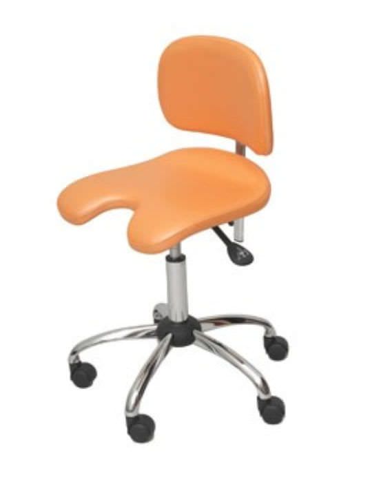 Dental stool / height-adjustable / on casters / with backrest FD-215, FD-235 FINNDENT OY