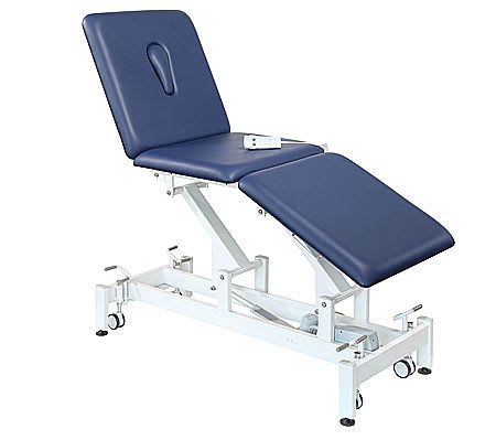 Electro-hydraulic examination table / on casters / height-adjustable / 3-section E3 Everyway Medical Instruments