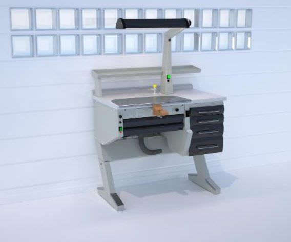 Dental laboratory workstation / 1-station PL/AR+C4 ERIO