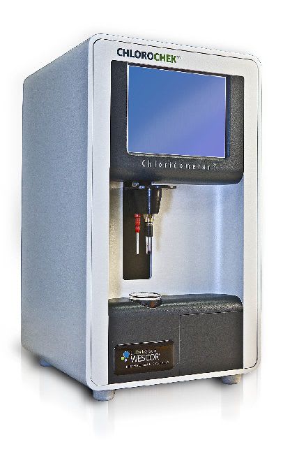 Automatic cystic fibrosis analyzer by neonatal sweat test ChloroChek® Chloridometer® ELITech Group