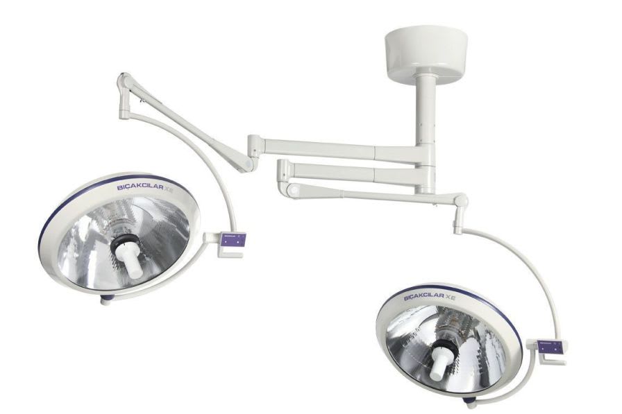 Halogen surgical light / ceiling-mounted / 2-arm 250000 Lux | Luxline 2770 Bicakcilar