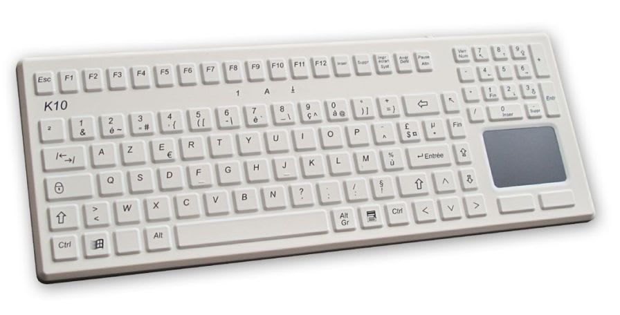 Washable medical keyboard / USB / disinfectable / with touchpad K10-MED EVO BOARDS