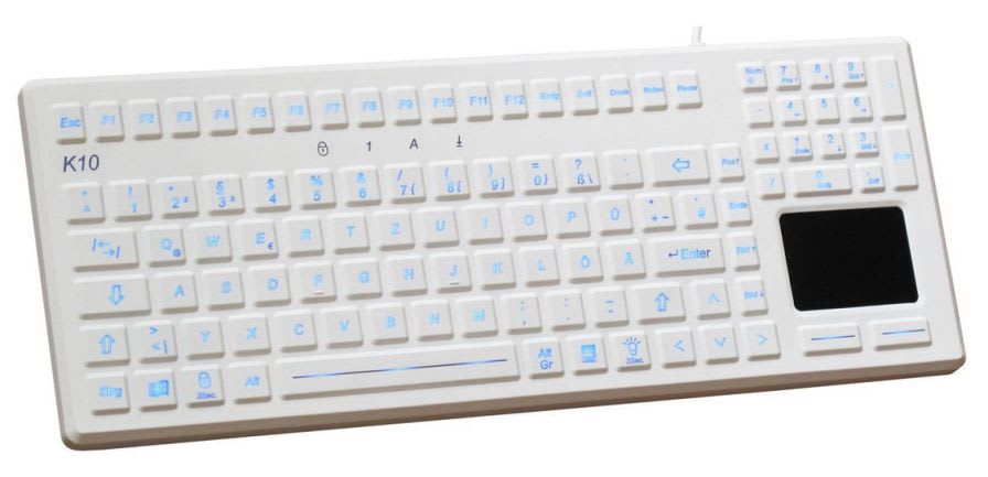 Washable medical keyboard / USB / backlit / with touchpad K10-MED-BL EVO BOARDS