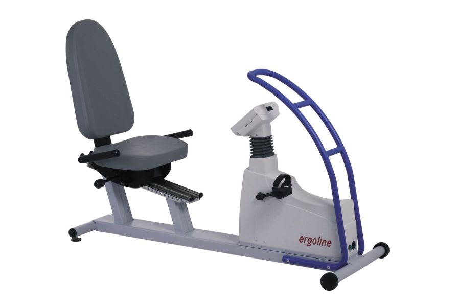Semi-recumbent ergometer exercise bike 30 - 130 rpm, 6 - 999 W | ergoselect 600 Ergoline