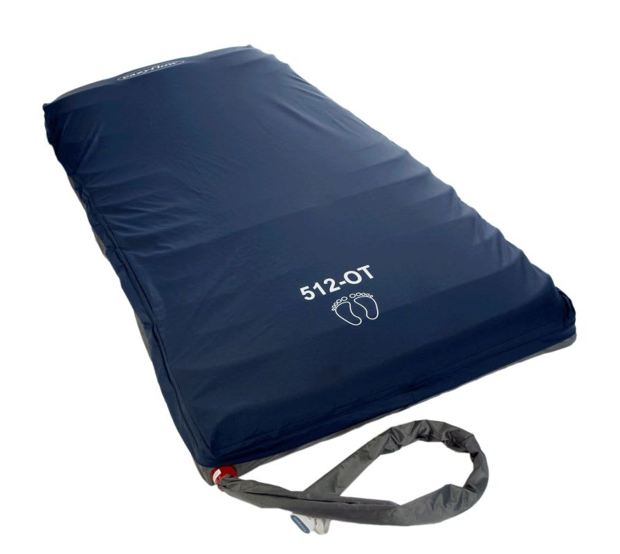 Anti-decubitus overlay mattress / for hospital beds / dynamic air / tube 150 kg | Eazyflow 512 Euro-care