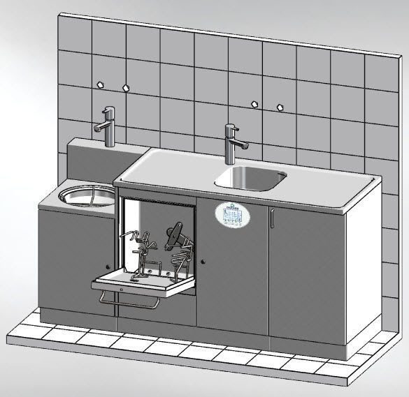 Medical washer-disinfector MASTER 1800.1 DT Discher Technik