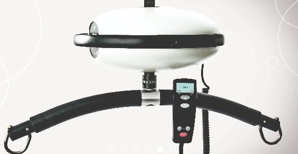 Ceiling-mounted patient lift / electrical 200 - 275 kg | Luna Ergolet