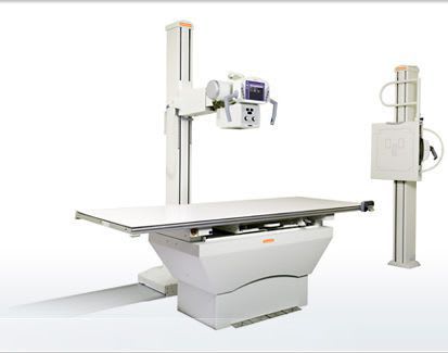 Radiography system (X-ray radiology) / analog / for multipurpose radiography / with vertical bucky stand Q-Rad Carestream