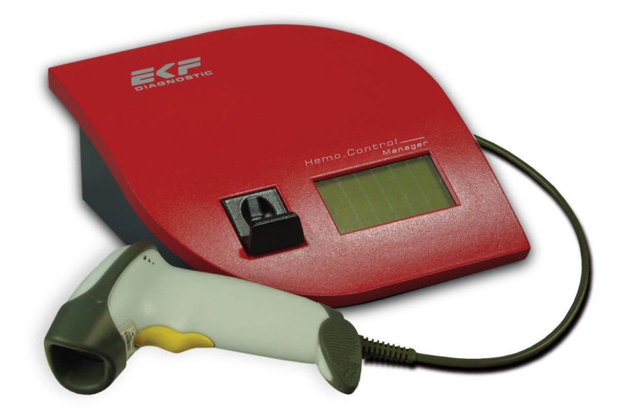 Hemoglobin analyzer with barcode reader 0 ? 25,6 g/dL | Hemo Control Manager EKF Diagnostics