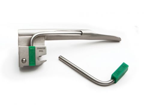 Miller laryngoscope blade / stainless steel / fiber optic Satin™ American Diagnostic