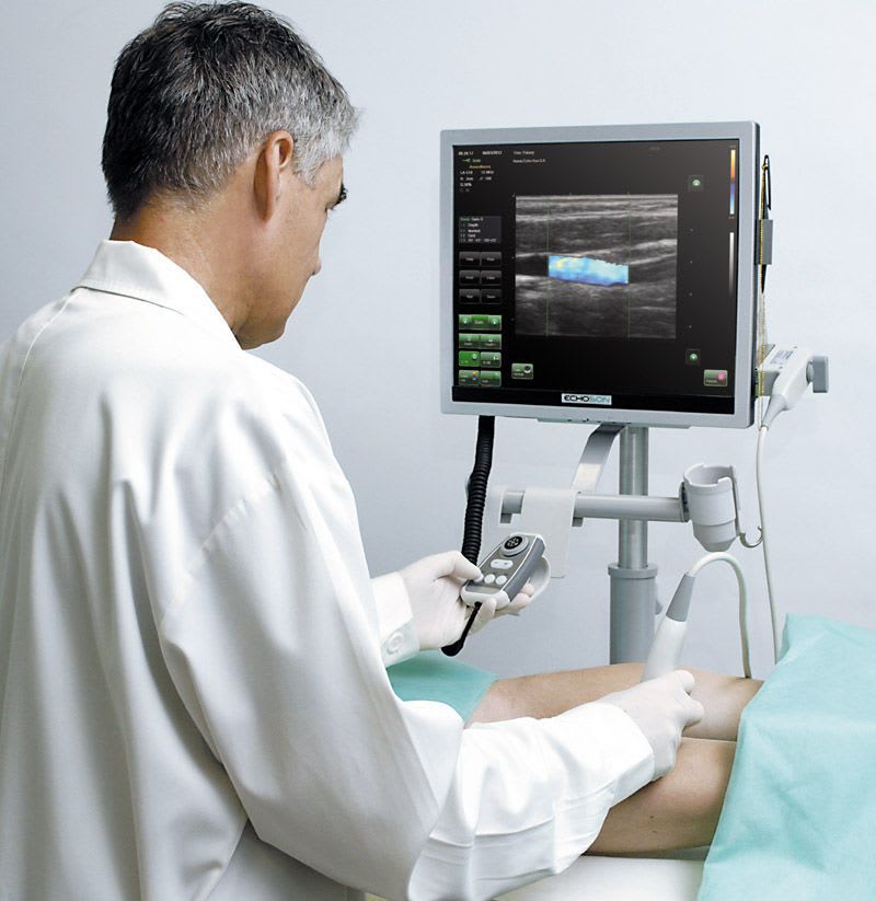 Ultrasound system / on platform, compact / for anesthesias and intensive care ultrasound imaging ALBIT Echo-Son