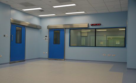 Hospital door / sliding / lead-lined / fire K Type Dortek